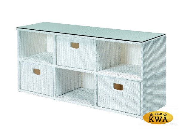 Плетеный шкаф-стол садовый SPACE