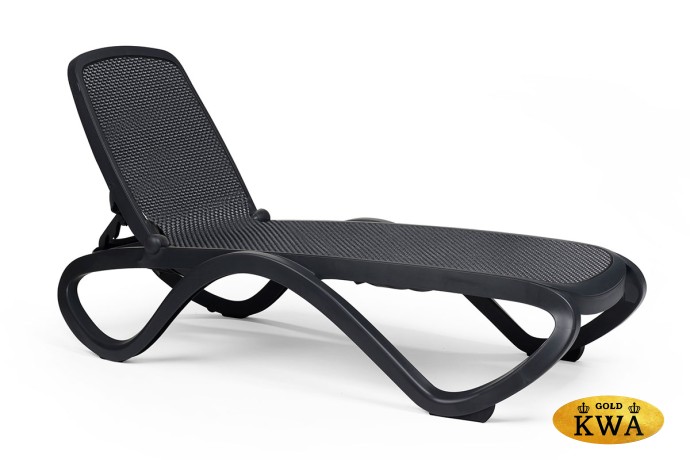 Шезлонг Nardi Omega без подлокотников, антрацит