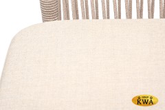 &quot;Малага&quot; обеденная группа на 6 персон со стульями &quot;Марсель&quot;, каркас белый, роуп бежевый