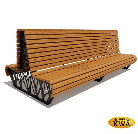 Скамейка уличная «Ессентуки» (лиственница 2,0)