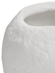 Кашпо TREEZ Effectory Organic Сфера Белый камень д-39 см, в-33 см