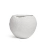 Кашпо TREEZ Effectory Organic Сфера Белый камень д-39 см, в-33 см