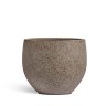 Кашпо TREEZ Ergo Hard Rock Сферическая Чаша Песок cерый беж д-53, в-45 см