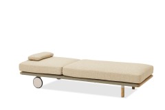 Авеста Комплект лежаков бежевый/светло-коричневый, тик/алюминий/веревка