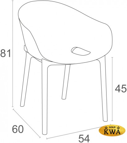 Кресло пластиковое