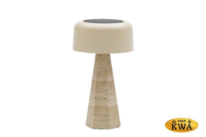 Kiruna (Hexa L) Светильник бежевый, алюминий/натуральный камень