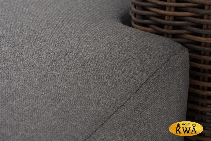 "Капри" кушетка из искусственного ротанга, цвет коричневый