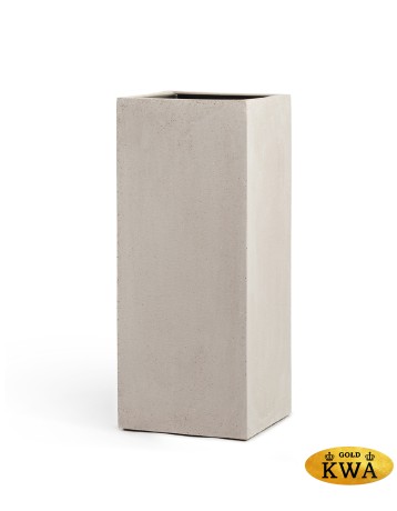 Кашпо TREEZ Effectory Beton Высокий куб Белый песок в-75 см, 31х31 см 1/1