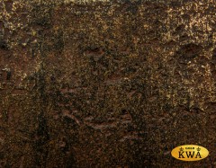 Кашпо TREEZ Effectory Metal Высокий округлый конус Rough с золотой патиной в-95, д-39 см