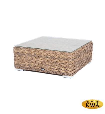 "Лунго" журнальный столик плетеный (гиацинт), цвет соломенный