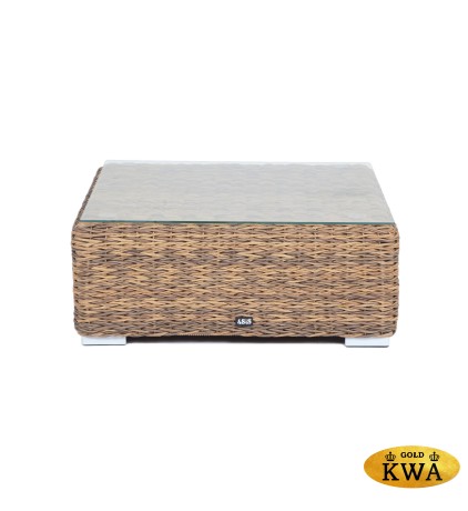 "Лунго" журнальный столик плетеный (гиацинт), цвет соломенный