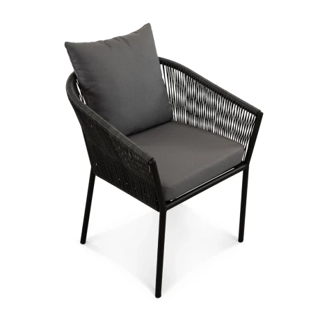 Стул ПАТИО Черный металлик