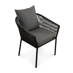 Стул ПАТИО Черный металлик