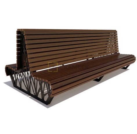 Скамейка уличная «Ессентуки» (лиственница 1,8)