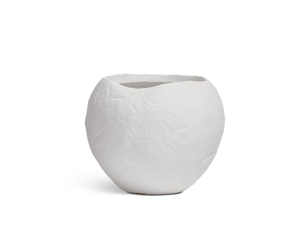 Кашпо TREEZ Effectory Organic Сфера Белый камень д-59 см, в-50 см