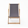 Кресло-шезлонг из акации КАПРИ темно-серый