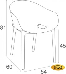 Кресло пластиковое