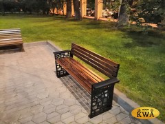 Скамейка «Барселона» (2,5 м ангарская сосна)