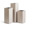 Кашпо TREEZ Effectory Beton Высокий куб Белый песок в-97 см, 31х31 см 1/1