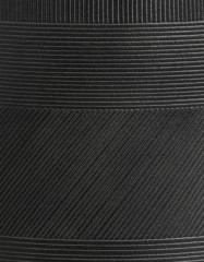 Кашпо TREEZ ERGO Graphics Низкая чаша Чёрный графит в-37, д-55 см