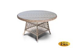 &quot;Эспрессо&quot; плетеный круглый стол, диаметр 150 см, цвет соломенный