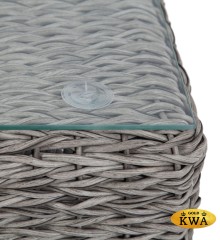 &quot;Лунго&quot; журнальный столик плетеный (гиацинт), цвет графит