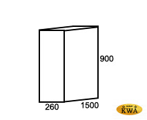Кашпо прямоугольное 150х26х90