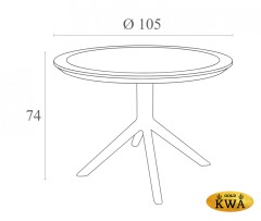 Стол пластиковый