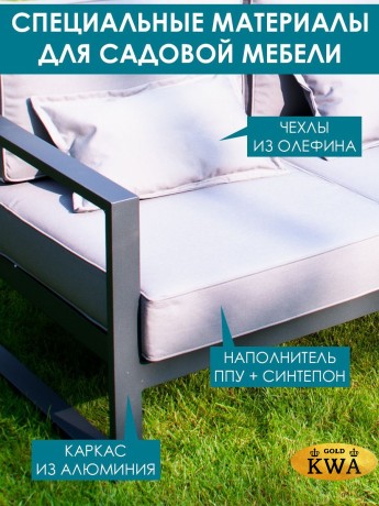 Диван "Лагуна" 3-х местный с двумя подлокотниками G401.1Е10