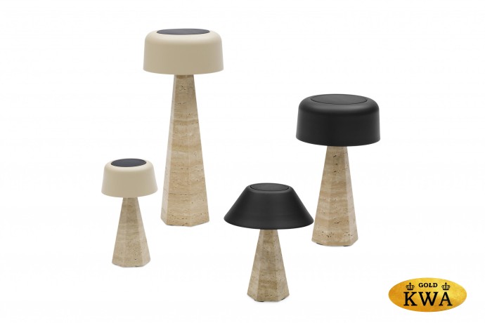 Kiruna (Hexa S Cap) Светильник бежевый, алюминий/натуральный камень