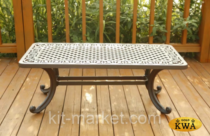 Диван двухместный из литого алюминия Venice