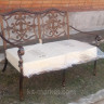 Диван двухместный из литого алюминия Venice
