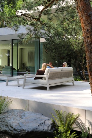 Kosta алюминий Комплект лаунж мебели бежевый/бежевый, алюминий/стеклокерамика