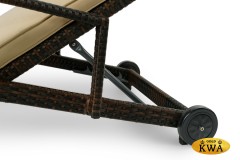 Плетеный шезлонг MILANO темно-коричневый  Joygarden