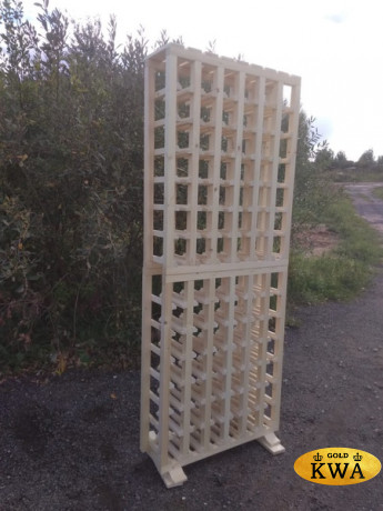 Стеллаж винный из массива сосны