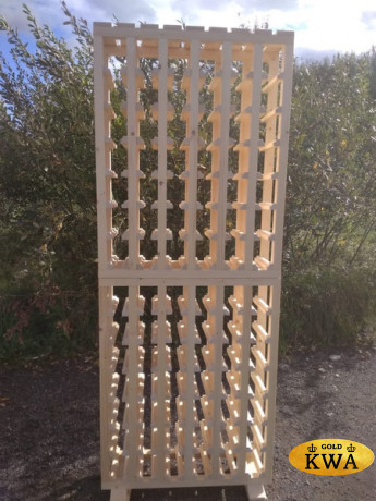 Стеллаж винный из массива сосны