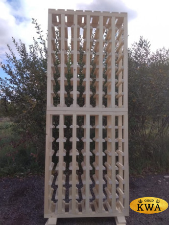 Стеллаж винный из массива сосны