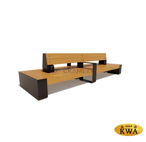 Скамейка «Островная» (термоясень)