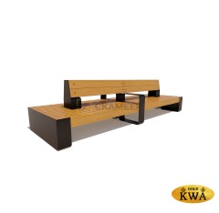 Скамейка «Островная» (термоясень)