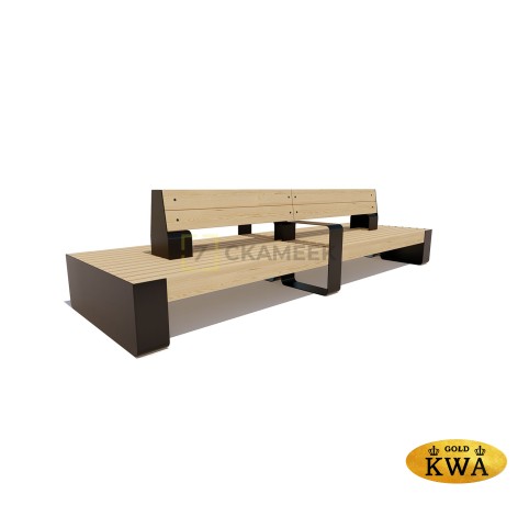 Скамейка «Островная» (термоясень)