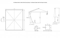 Зонт профессиональный 3х4 м