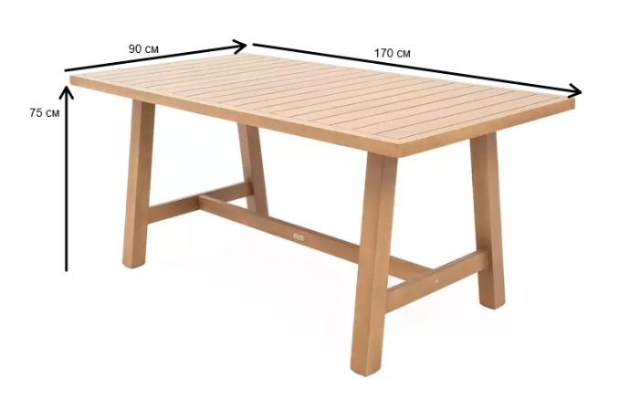 Стол садовый обеденный РИМИНИ 170 см