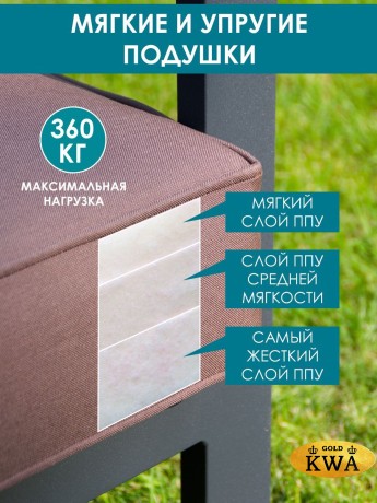 Диван "Лагуна" 3-х местный с двумя подлокотниками G401.1Е04