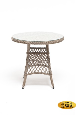 "Эспрессо–80 L" обеденная группа плетеная, цвет бежевый