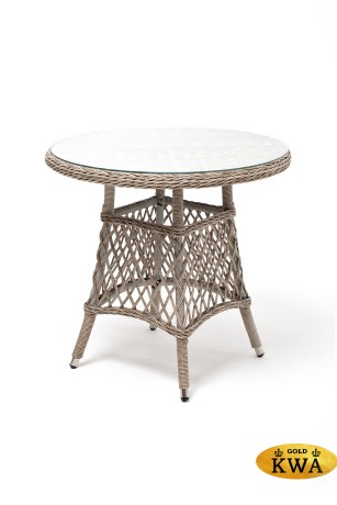 "Эспрессо–80 L" обеденная группа плетеная, цвет бежевый