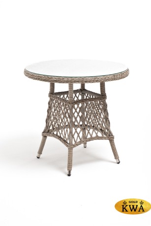 "Эспрессо–80 L" обеденная группа плетеная, цвет бежевый