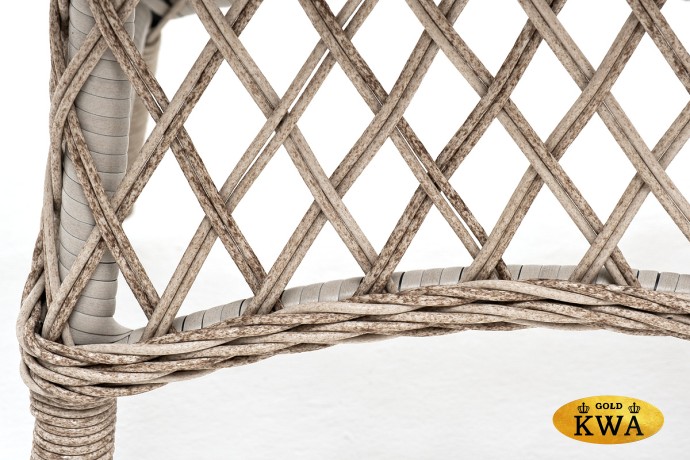 "Эспрессо–80 L" обеденная группа плетеная, цвет бежевый