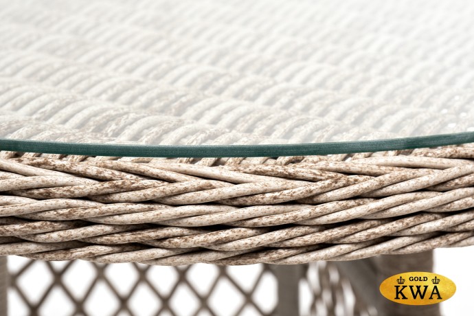 "Эспрессо–80 L" обеденная группа плетеная, цвет бежевый