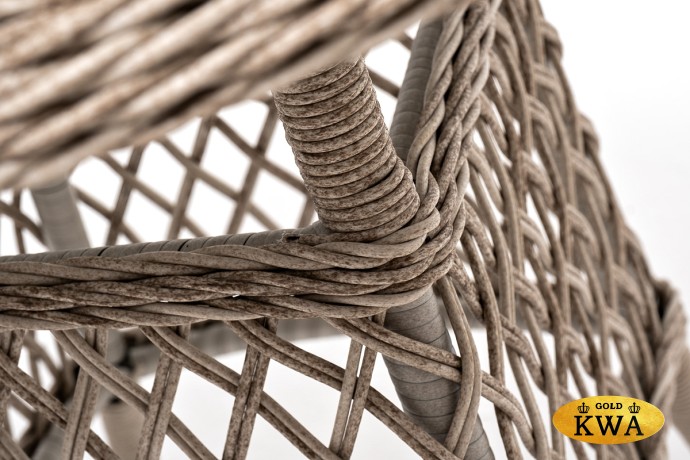 "Эспрессо–80 L" обеденная группа плетеная, цвет бежевый