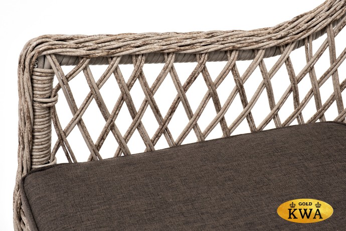 "Эспрессо–80 L" обеденная группа плетеная, цвет бежевый